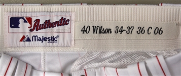 2006 Paul Wilson Cincinnati Reds Home Uniform Pants (MEARS LOA)