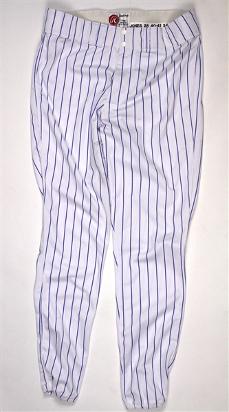 2000 Bobby Jones New York Mets Game Worn Home Uniform Pants (MEARS LOA)