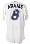 2005 Russ Adams Toronto Blue Jays Signed Game Worn Home Jersey (MEARS LOA/JSA)