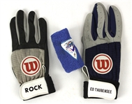 1980-90s Baseball Game Used Collection - Lot of 3 w/ Tim Raines Batting Glove, Jesse Barfield Wristband & More (MEARS LOA)