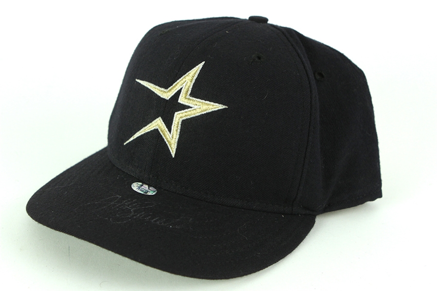 1994-96 Jeff Bagwell Houston Astros Signed Game Worn Cap (MEARS LOA/JSA)