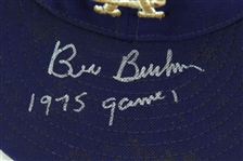 1975 Bill Buckner Los Angeles Dodgers Signed Game Worn Cap (MEARS LOA/JSA)