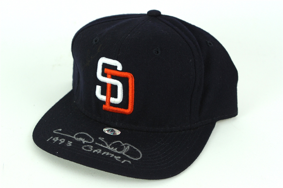1993 Gary Sheffield San Diego Padres Signed Game Worn Cap (MEARS LOA/JSA)