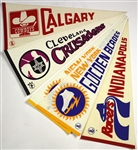 1972-1978 WHA Hockey 29” Pennant collection (12)