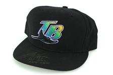 1999 Jose Canseco Tampa Bay Devil Rays Signed Game Worn Cap (MEARS LOA/JSA)
