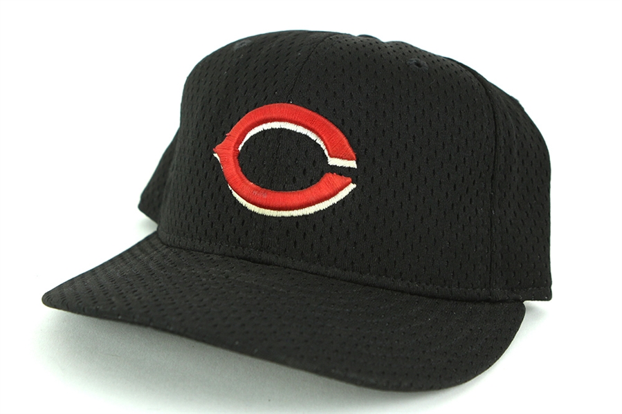2001 Deion Sanders Cincinnati Reds Spring Training/Batting Practice Cap (MEARS LOA)