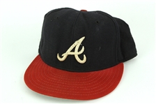 1994-96 Tom Glavine Atlanta Braves Game Worn Cap (MEARS LOA)