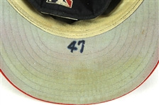 1994-96 Tom Glavine Atlanta Braves Game Worn Cap (MEARS LOA)