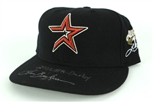 2002 Lance Berkman Houston Astros Signed Home Run Derby Cap (MEARS LOA/JSA)