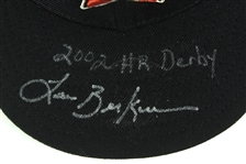 2002 Lance Berkman Houston Astros Signed Home Run Derby Cap (MEARS LOA/JSA)