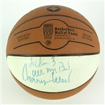 2000s Jerry West Los Angeles Lakers Signed Hall of Fame Basketball (JSA)