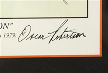 1995 Oscar Robertson Wisconsin Sports Hall of Fame Memorabilia Collection - Lot of 5 w/ Rare Dual Signed Basketball, Signed Lithograph & More (JSA)