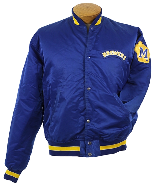 1990-93 circa Milwaukee Brewers Quilted Starter Jacket (MEARS LOA)