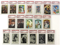 1950's-2000's PSA Slabbed & Graded Baseball Football & Non Sport Trading Card Collection - Lot of 120