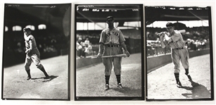 1930s Mel Ott New York Giants Jimmie Foxx Boston Red Sox George Brace Photo Lot (3)
