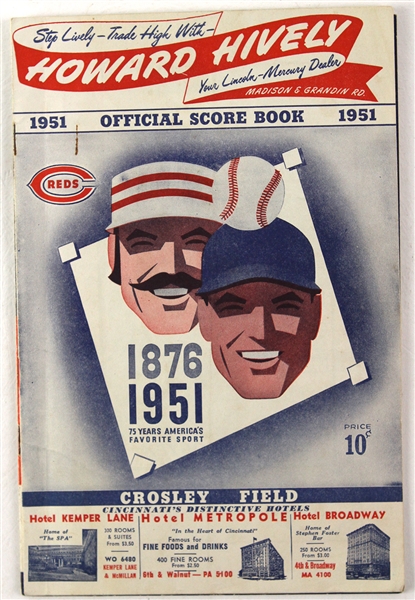 1950 – 1951 Cincinnati Reds Crosley Field Program Lot (2)