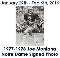 1977-78 Joe Montana Notre Dame Fighting Irish Signed 5" x 8" Photo (JSA)
