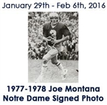 1977-78 Joe Montana Notre Dame Fighting Irish Signed 5" x 8" Photo (JSA)