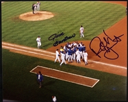 1992 Robin Yount Jim Gantner Milwaukee Brewers Signed 8" x 10" Photo (JSA)
