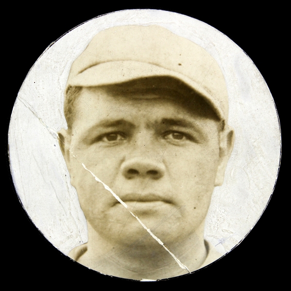 1918-19 Babe Ruth Boston Red Sox 3" x 3" Original Production Art Photograph 