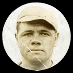 1918-19 Babe Ruth Boston Red Sox 3" x 3" Original Production Art Photograph 