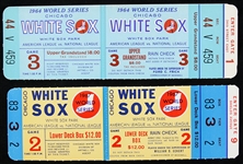 1964-67 Chicago White Sox World Series Ghost Tickets - Lot of 2