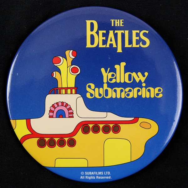 1999 The Beatles Yellow Submarine 4" Pinback Button
