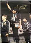1968 Tommie Smith Olympic Gold Medalist Signed 19" x 26" Poster (Steiner/JSA)
