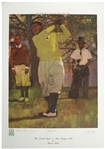 1989 Gene Sarazen 7 Time Major Champion Golfer Signed 19" x 24" Lithograph (JSA) 324/600