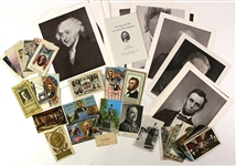 1900's Abraham Lincoln 16th President of the United States Memorabilia Collection - Lot of 100+ w/ Photos, Postcards & More 