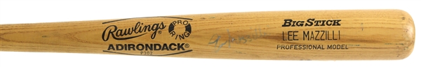 1986 Lee Mazzilli New York Mets Signed Rawlings Adirondack Professional Model Game Used Bat (MEARS LOA/JSA)