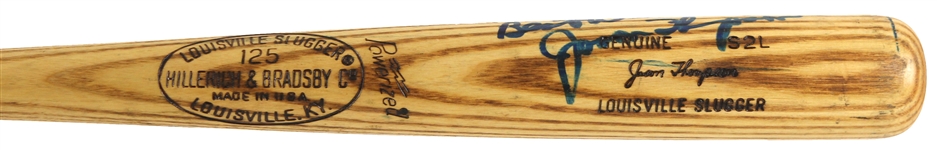1977-79 Jason Thompson Detroit Tigers Signed H&B Louisville Slugger Professional Model Game Used Bat (MEARS LOA/JSA)
