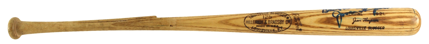 1977-79 Jason Thompson Detroit Tigers Signed H&B Louisville Slugger Professional Model Game Used Bat (MEARS LOA/JSA)