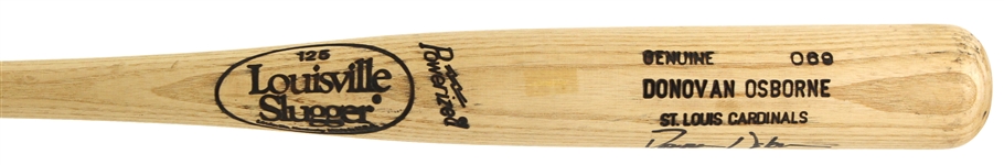 1992-97 Donovan Osborne St. Louis Cardinals Signed Louisville Slugger Professional Model Bat (MEARS LOA/JSA)