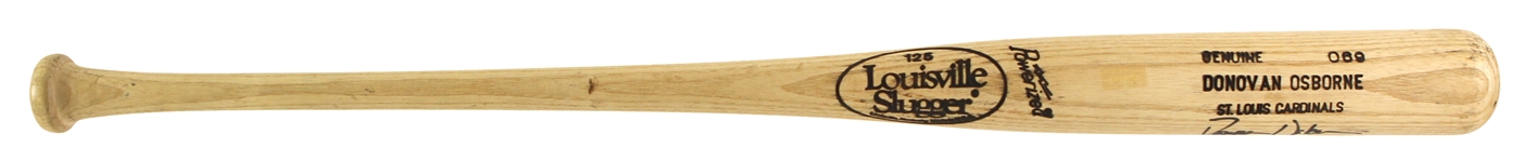 1992-97 Donovan Osborne St. Louis Cardinals Signed Louisville Slugger Professional Model Bat (MEARS LOA/JSA)