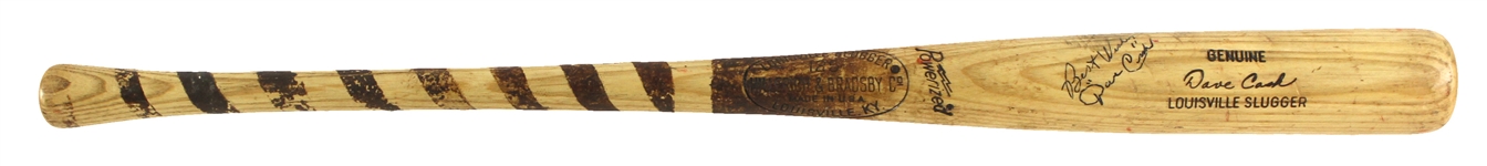 1973-75 Dave Cash Pirates/Phillies Signed H&B Louisville Slugger Professional Model Game Used Bat (MEARS LOA/JSA)