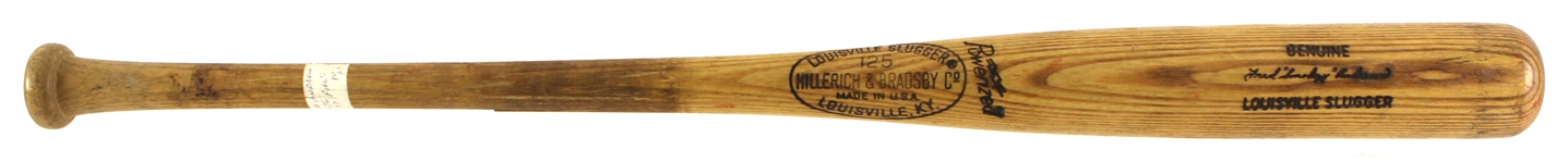 1973-75 Fred Smokey Andrews Minor League H&B Louisville Slugger Professional Model Game Used Bat (MEARS LOA)