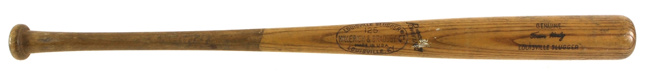 1975-76 Fran Healy Royals/Yankees Signed H&B Louisville Slugger Professional Model Game Used Bat (MEARS LOA/JSA)