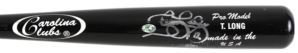 2001-03 Terrence Long Oakland Athletics Signed Carolina Clubs Professional Model Game Used Bat (MEARS LOA/JSA)