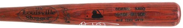 2000-01 Vance Wilson New York Mets Signed Louisville Slugger Professional Model Game Used Bat (MEARS LOA/JSA)