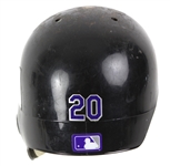 2005 Todd Greene Colorado Rockies Game Worn Batting Helmet (MEARS LOA)
