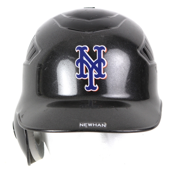 2007 David Newhan New York Mets Game Worn Batting Helmet (MEARS LOA/Steiner)