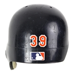 2001 Jose Macias Detroit Tigers Game Worn Batting Helmet w/ 9/11 US Flag Decal (MEARS LOA)