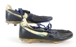 1986-88 Wally Backman New York Mets Game Worn Nike Cleats (MEARS LOA)