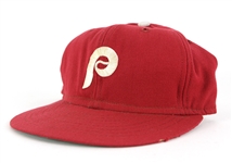 1979-82 Greg Gross Philadelphia Phillies Signed Game Worn Cap (MEARS LOA/JSA)