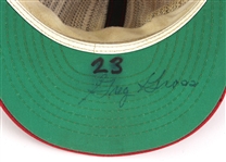 1979-82 Greg Gross Philadelphia Phillies Signed Game Worn Cap (MEARS LOA/JSA)
