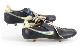 1985 Howard Johnson New York Mets Signed Game Worn Nike Cleats (MEARS LOA/JSA)