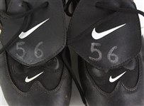 1997-98 Brian McRae New York Mets Game Worn Nike Cleats (MEARS LOA)