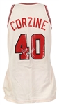 1982-85 Dave Corzine Chicago Bulls Signed Game Worn Home Jersey (MEARS LOA/JSA)
