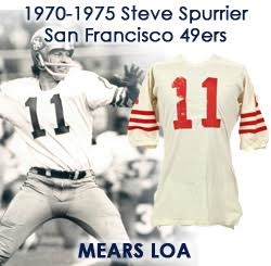 1970-75 Steve Spurrier San Francisco 49ers Game Worn Road Jersey (MEARS LOA)